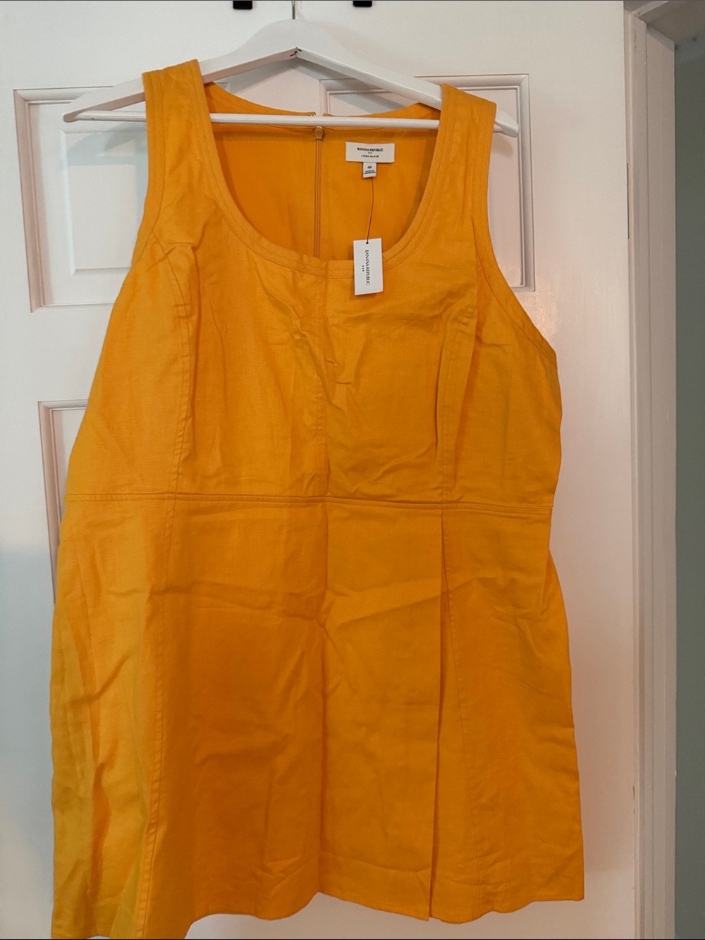 Banana Republic Sleeveless Yellow Shift Dress